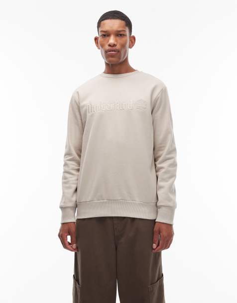 Sudadera beis claro con logo bordado en el pecho Hampthon de Timberland - view 1