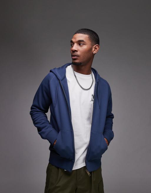 Sudadera beis con capucha y cremallera Chase de Carhartt WIP