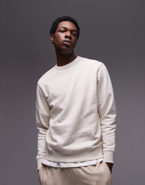 Sudadera beis con cuello redondo de Mango - view 1