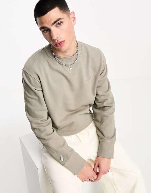 Sudadera beis con logo básico vintage de Superdry