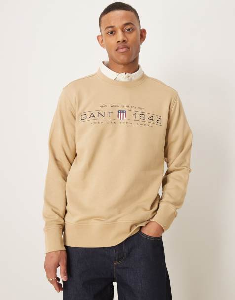 Sudadera beis con logo de escudo 1949 de GANT - view 1