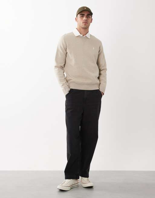 Sudadera beis con logo de icono de punto doble de Polo Ralph Lauren , 2 de 5