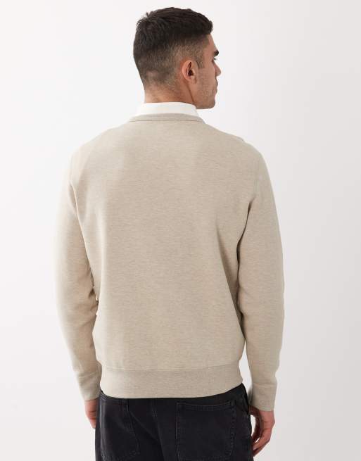 Sudadera beis con logo de icono de punto doble de Polo Ralph Lauren , 5 de 5