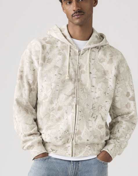 Sudadera beis hongo grunge de corte cuadrado con cremallera Hayes de Levi's - view 1