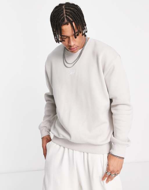 Sudadera beis Wardrobe Essentials de Reebok Classics