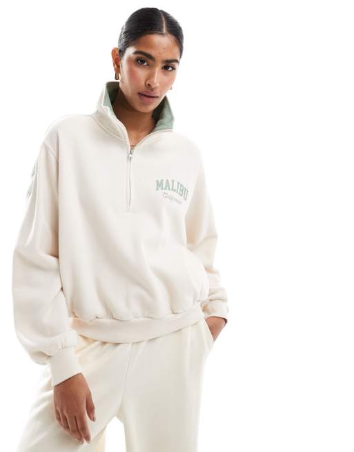 Sudadera hollister blanca hot sale