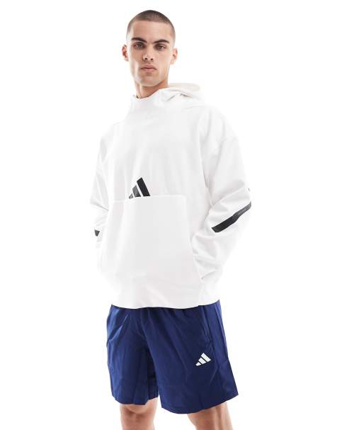 Sudadera blanca con capucha premium Z.N.E de adidas - view 1