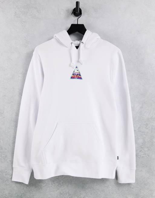 Sudadera blanca con capucha y estampado en la espalda Altered State de HUF