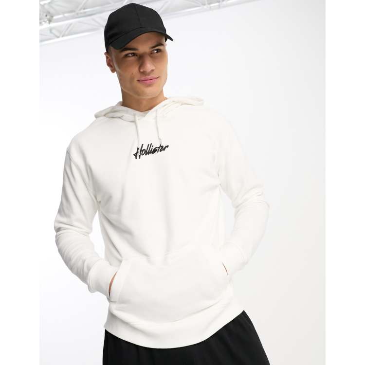 Hollister sudadera blanca top