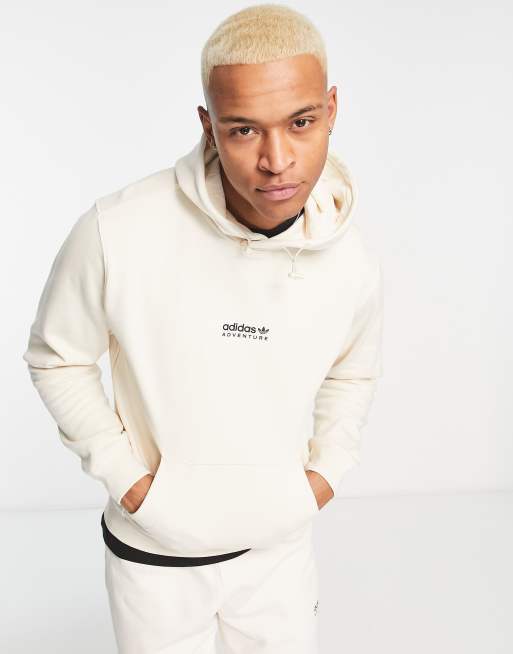 Automatización para ver princesa Sudadera blanca con capucha y logo en el pecho Adventure de adidas  Originals | ASOS