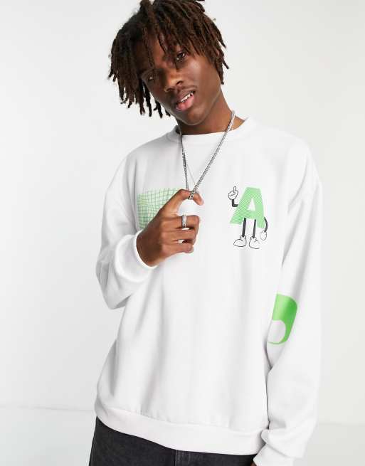 Sudadera blanca con diseño de yin yang de Another Reason