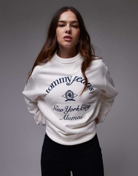 Sudadera blanca con diseño universitario "New York" de Tommy Jeans - view 1