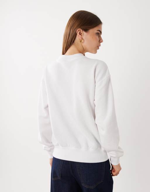 Sudadera blanca con logo de punto de Polo Ralph Lauren, 3 de 4