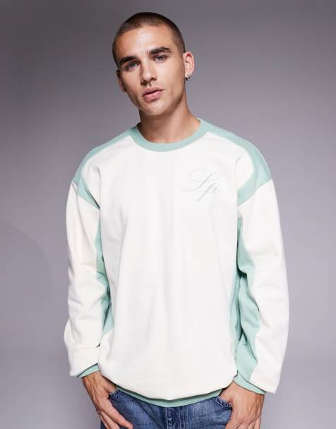 Sudadera blanca con logo de texto en fuente gótica de tejido 400 g/m² de Liquor N Poker - view 1