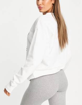 Sudadera blanca con logo grande de Originals | ASOS