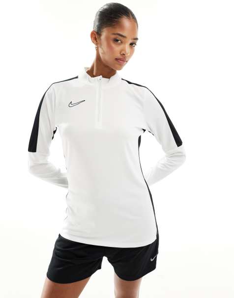 Sudadera blanca con media cremallera Academy 23 de Nike Football - view 1