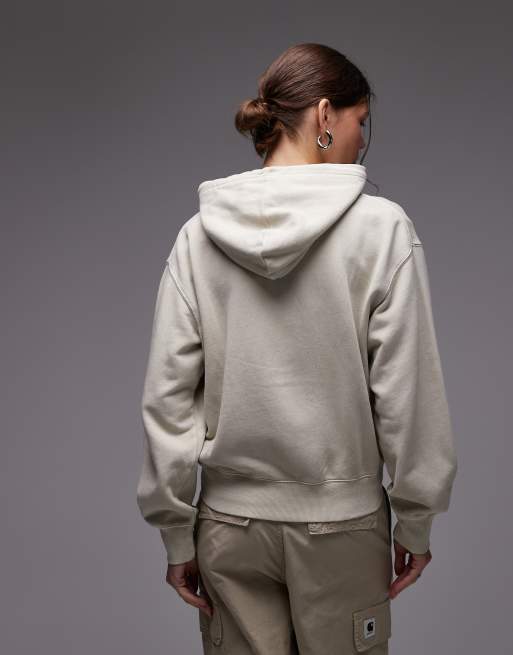 Sudadera blanco hueso con capucha y cremallera Nelson de Carhartt WIP, 4 de 4