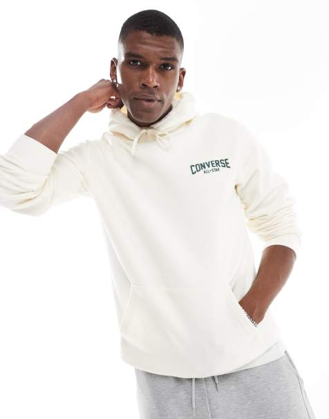 Sudadera blanco hueso con capucha y estampado gráfico Retro Chuck de Converse - view 1