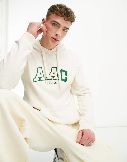 Sudadera blanco hueso con capucha y logo universitario Rifta AAC de adidas Originals