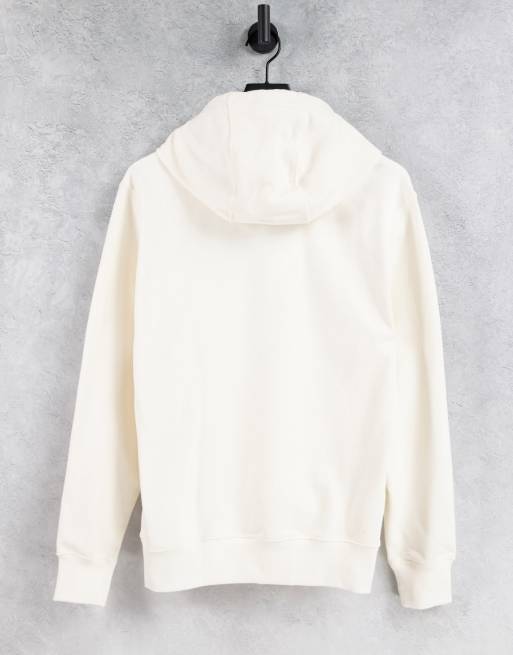 Sudadera blanco hueso extragrande con capucha y logo de felpa Unisex Vintage de Nike, 4 de 4