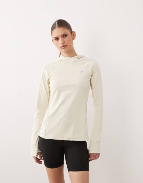 Sudadera blanco leche de almendras con capucha de tejido muy suave de secado rápido Refresh de Dare 2b - view 1