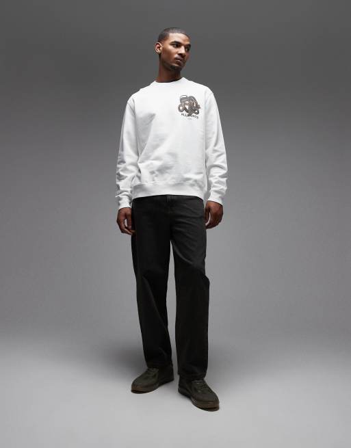 Sudadera blanco tiza Reticulate de AllSaints, 2 de 5