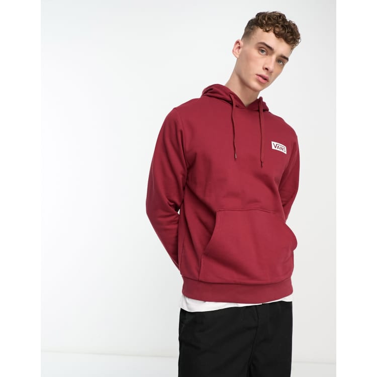 Sudadera best sale vans burdeos