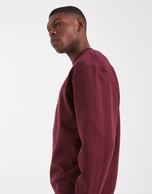 Sudadera burdeos con texto estampado de ASOS DESIGN, 4 de 5