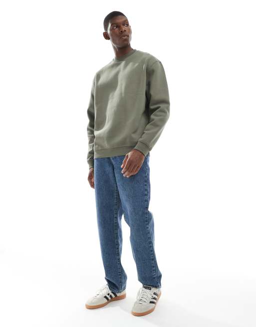 Sudadera caqui básica holgada de ASOS DESIGN , 2 de 5