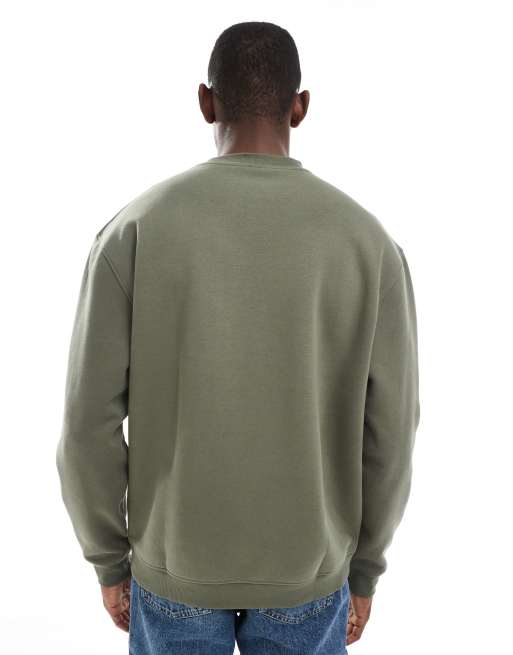 Sudadera caqui básica holgada de ASOS DESIGN , 4 de 5