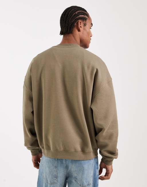 Sudadera caqui básica ultragrande de ASOS DESIGN, 3 de 5