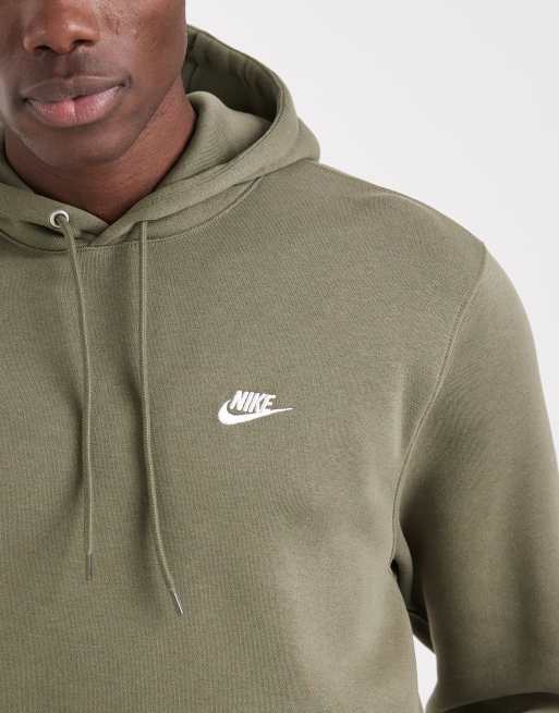 Sudadera caqui con capucha Club de Nike, 5 de 5