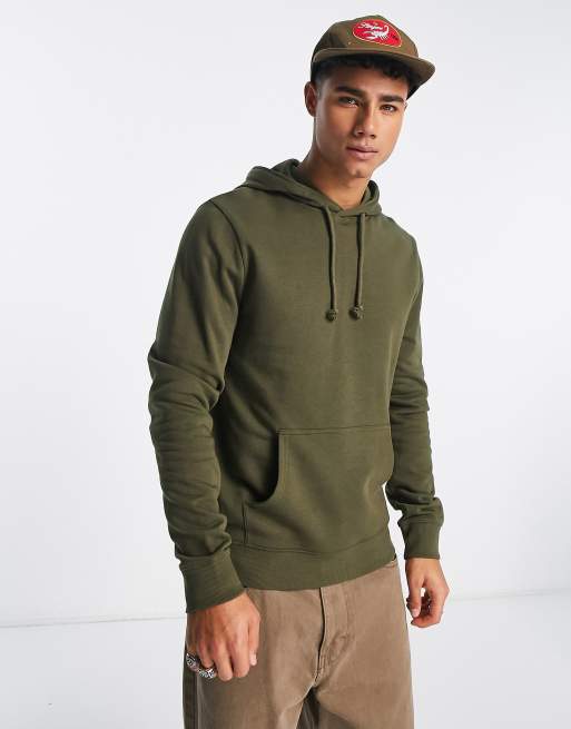 Sudadera caqui con capucha Core de New Look