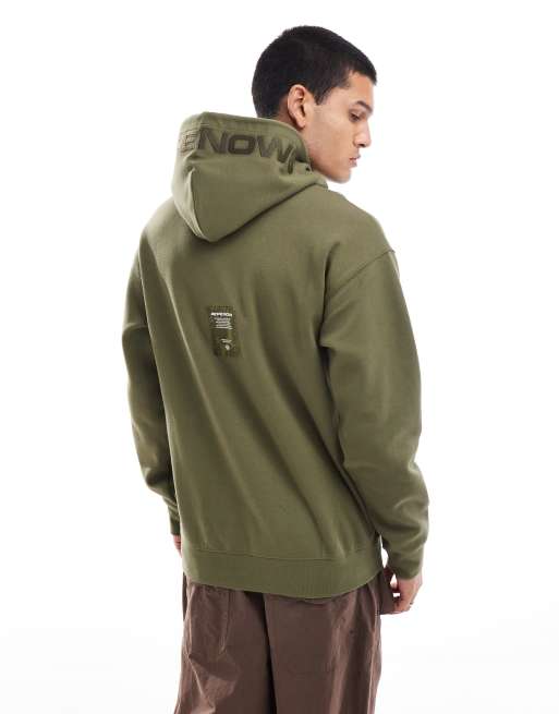 Sudadera caqui con capucha y detalle de trébol de AAPE BY A BATHING APE®, 2 de 4