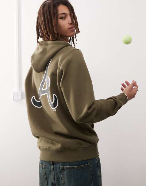Sudadera caqui con capucha y estampado de los Oakland Athletics en la espalda de 47 Brand - view 1