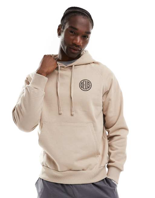 Sudadera caqui con capucha y logo Pill de Deus Ex Machina