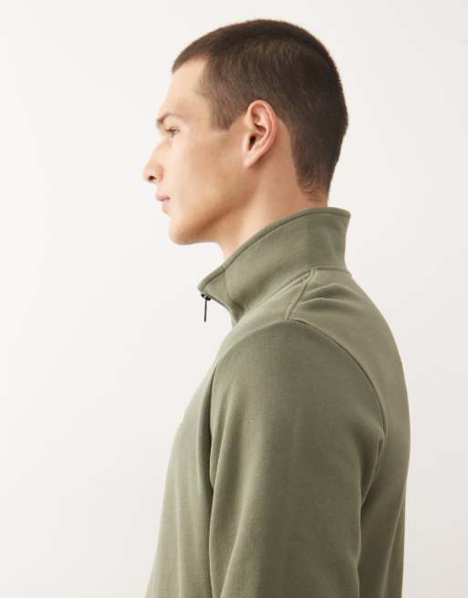 Sudadera caqui con cremallera corta de Napapijri, 4 de 5