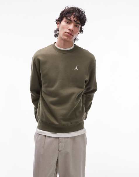 Sudadera caqui con logo de Jordan - view 1