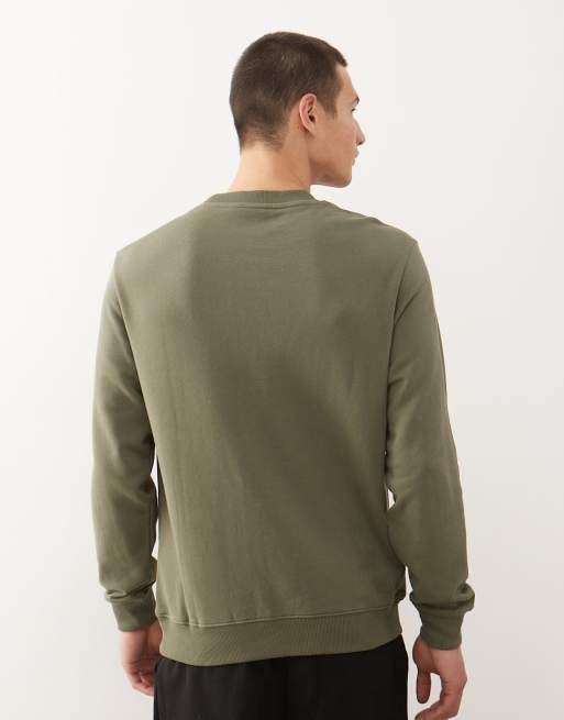 Sudadera caqui con logo pequeño de Napapijri, 3 de 5