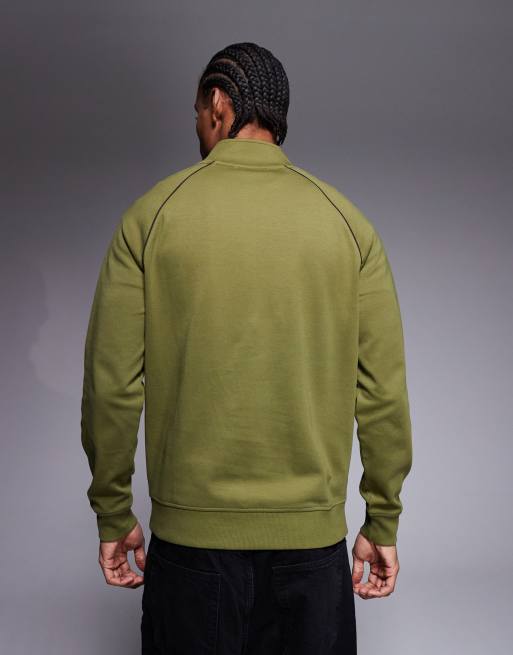 Sudadera caqui con media cremallera y logo Markford de Barbour International, 3 de 5