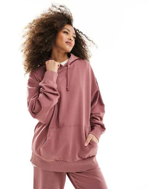 Sudaderas Con Capucha Rosa de Mujer