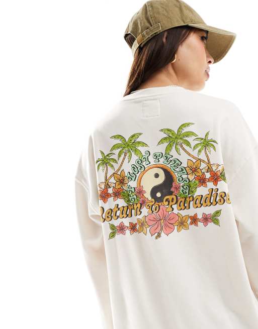 Sudadera color crema Best Of Times de Billabong