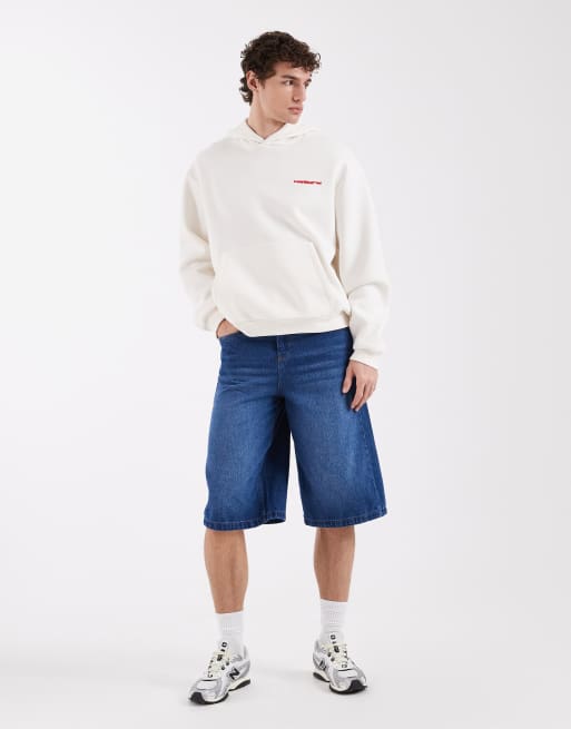 Sudadera color crema de corte cuadrado con capucha y estampado de frutas de ASOS DESIGN, 2 de 5
