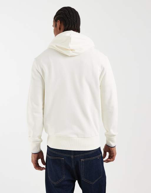 Sudadera color crudo con capucha y cremallera de Fred Perry, 5 de 5
