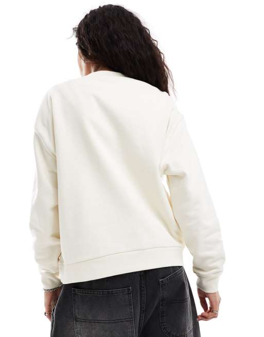 Sudadera color crudo con logo de Lee Jeans ASOS