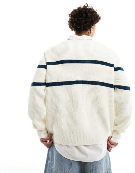 Sudadera color crudo y verde de punto Melvern exclusiva en ASOS de Dickies, 2 de 4