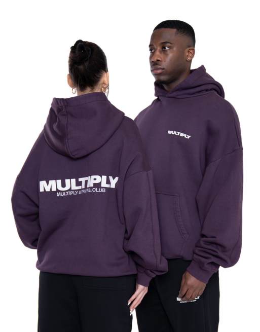 Sudadera color lavanda extragrande con capucha Multiply de Multiply Apparel