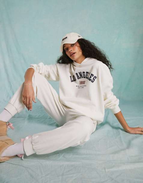 Sudaderas con Capucha Blancas Extragrandes para Mujer ASOS