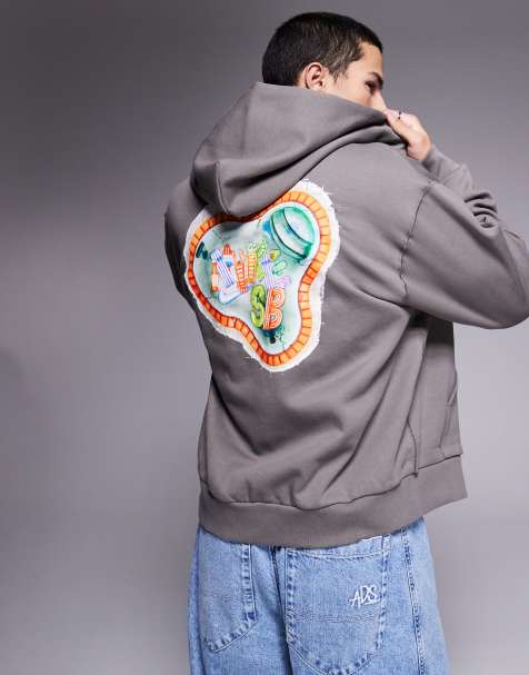 Sudadera color piedra con capucha y estampado gráfico de Nike Club - view 1