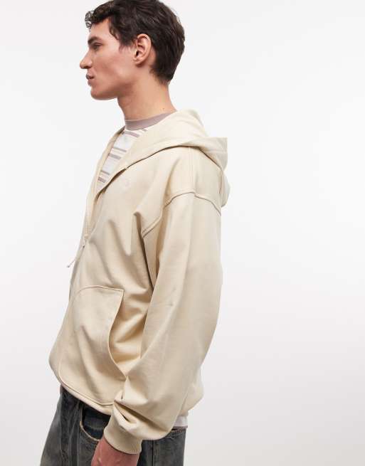 Sudadera color piedra desértica extragrande con capucha y cremallera Essential de The North Face, 4 de 5